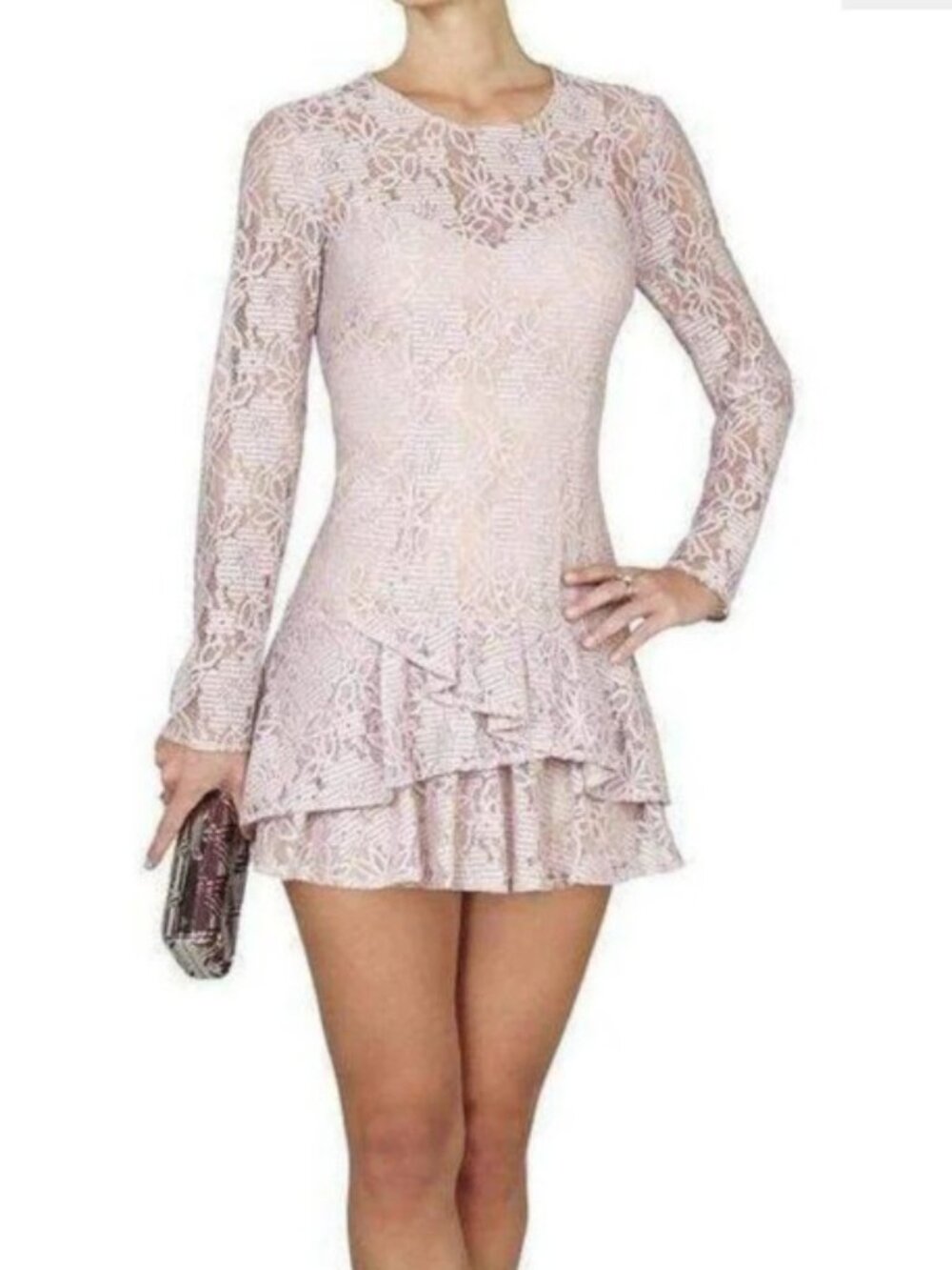 NWT BCBGMaxAzria Lysa Floral Lace Dress - Size 6 - Picture 11 of 11